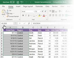 How To Use The Name Box In Excel Name Boxes Excel Shortcuts Excel