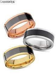 Black Zirconium Wedding Ring And Precious Metal Build Your Ring On Our Website Black Zirconium Wedding Ring Zirconium Wedding Ring Wedding Rings