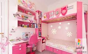 ألوان دهانات غرف نوم بنات كبار بتصميمات روعه لوكشين ديزين نت Home Decor Pink Living Room Loft Bed