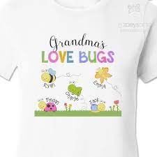 Grandma Love Bugs Tshirt Easter Tshirt Ideas Easter Bunny Shirts Nana Shirts Ideas