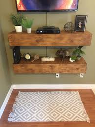Any size and color fireplace mantel smooth wood finish. Diy Media Shelves Free Plans Video Tutorial Shanty 2 Chic Floating Shelves Living Room Rustic Floating Shelves Floating Shelves Kitchen