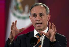 Las imágenes fueron difundidas instantes después de que hiciera su aparición en la conferencia vespertina por vía remota. Mexico Coronavirus Chief Sidesteps Calls To Resign