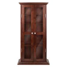 Suchen sie nach schrank cabinet auf searchandshopping.org. Winsome Wood Dvd Cd Cabinet 21 97 In X 44 17 In Walnut 94944 Rona