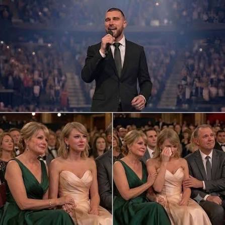 Travis Kelce sings emotional tribute to Taylor Swift