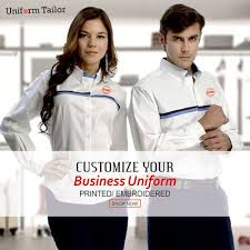Corporate Uniforms With Company Logos Give Employees A Professional Look Sharp Looking Low Cost Order Logo Corporate Shirts Corporate Wear Corporate Uniforms