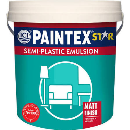 Paintex Star Semi-Plastic Emulsion Matt Finish Interior Paint 14.56 Liter