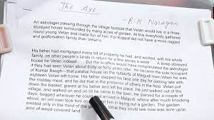 The Axe' by R.K. Narayan fully explained in Hindi by Sulekha Jadaun -  YouTube