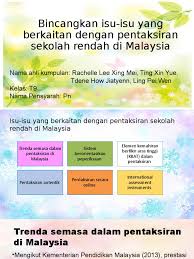 21 bahagian h item pentaksiran berasaskan kbat bil item skala 7 dihasilkan memerlukan murid mengaplikasikan pengetahuan. Isu Isu Yang Berkaitan Dengan