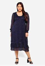 plus size makaz midi dress