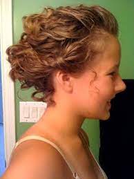 What really sets this layered curly bob out from the other hairstyle is the platinum blonde hair color on short locks. Ways To Put Up Short Curly Hair Short Curly Hair Short Hair Updo Curly Hair Up