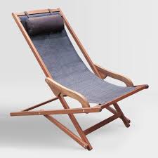 Gray All Weather Wicker Lanai Sling Lounger Chair V1 Lounge Chair Outdoor Outdoor Chairs Loungers Chair