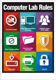 Computer Lab Rules Safety Poster Shop Safety Poster Shop In 2020 Computer Lab Computer Lab Rules Computer Lab Design