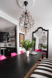Black And White Kitchen Ideas For Remodeling And Repainting Pink Dining Rooms Black And White Dining Room Pink Room Design