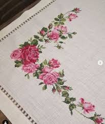 Pin En Manteles Punto De Cruz