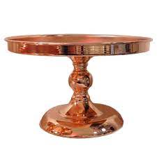 Add a big dose of glitz and glam to your cake or dessert the accuweather shop is bringing you great deals on lots of wedding venue shop cake stands including metal cake stand with acrylic chain. Rose Gold Cake Stand With Mirrored Base Styled Event Hire