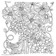 100% free holi coloring pages. Flowers Butterflies And Birds Coloring Page Coloring Pages Printable Com
