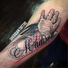 Some go in for colors of their choice. 18 Baby Name Tattoos