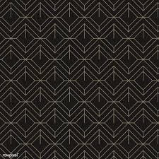 Black And Gold Art Deco Wallpaper Black And Bronze Geometric Patterned Background Vector Free Image By Rawpixel Com Aew Vector Art Design Gold Geometric Pattern Geometric