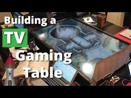 Building A Tv Case For Your D D Gaming Table For Digital Maps Youtube In 2020 Table Games Tv Case Gaming Table Diy