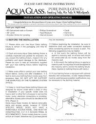 Download manuals & user guides for 250 devices offered by jacuzzi in bathtubs devices category. Pure Indulgence Soakers And Whirlpools Aqua Glass Flip Ebook Pages 1 13 Anyflip Anyflip