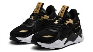 Black And Gold Puma Shoes Puma Rs X Trophies Sneakers Sneakers Fashion Hype Shoes