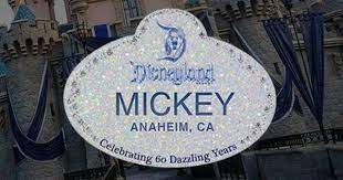 Cast Member Name Badge For The 60th Disneyland 60th Anniversary Disney Fun Happiest Place On Earth