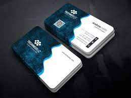 Wavy Technology Business Card Template 000754 Template Catalog Business Card Logo Design Business Cards Layout Business Cards Creative