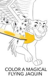 Elena Of Avalor Magical Flying Jaquin Coloring Page Elena Birthday Party Fun Birthday Party Disney Coloring Pages