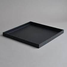 I bought it at ross many supplies needed: Tray To Sit On Ottoman For Serving Drinks Nom Living Serving Tray Tray Black Tray