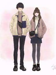 tubame zip fiveのブルゾンを使ったコーディネート wear ファッション ペアルック ファッションイラスト