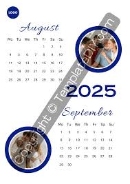 August September 2025 Calendar Printable PDF, Word, Excel
