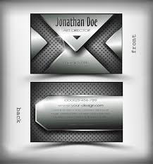 Your personalized business cards can follow one. Metallic Style Business Cards Vectors Free Vector In Encapsulated Postscript Eps Eps Vector Illustration Graphic Art Design Format Format For Free Download 1 81mb