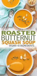 Vegan Butternut Squash Soup Recipe Vegan Butternut Squash Soup Roasted Butternut Squash Soup Vegan Soup Recipes