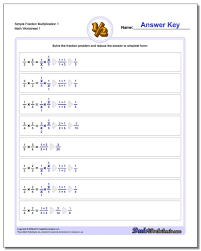 Simple Fraction Worksheet Multiplication Worksheet 1 Fraction Worksheet Multiplication Wor Fractions Worksheets Fractions Division Fractions Multiplication