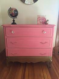 Coral Gold Dipped Cutie General Finishes 2018 Design Challenge Gold Dipped Furniture Dipped Furniture Colorful Furniture