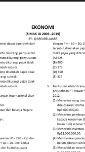 Check spelling or type a new query. Yasmin H On Twitter Ekonomi 645 Soal 105 Soal Simak Ui 2009 2019 Https T Co Trj4uthztt