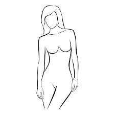 Set Von Weiblichen Figuren Sammlung Von Umrissen Von Jungen Madchen Stilisierter Schlanker Korper Zeichnen Auf Eine Tafel Lizenzfrei Nutzbare Vektorgrafiken Clip Arts Illustrationen Image 85250628