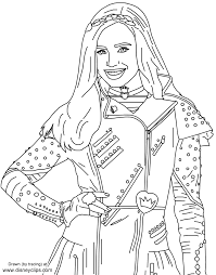 It's so much fun to color. Descendants 2 Printable Coloring Pages Disneyclips Com