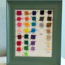 Making An Embroidery Floss And Felt Color Code Chart