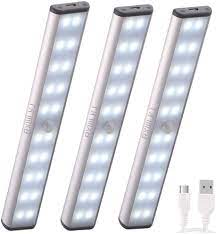 Under the cabinet led lights battery operated. Buy Rechargeable Motion Sensor Led Lights Under Counter Closet Lighting Battery Operated Lights Kitchen 20 Led Under Cabinet Lighting Closet Light Stick On Lights Night Lights Wireless Light 3 Pack Online In Germany