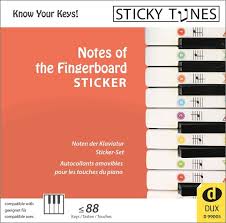 Sie kennen die noten der klaviatur im schlaf. Notes Of The Fingerboard Lernaufkleber Sticky Tunes