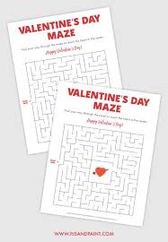 Something that i guess never really changes. Free Printable Valentine S Day Maze Pjs And Paint