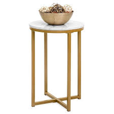6 Stylish Accent Tables You Can Get On Amazon For Less Than 50 Modern Side Table Metal Accent Table Living Room White