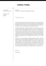 Digital Marketing Manager Cover Letter Example | Kickresume