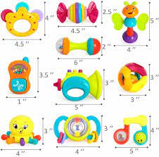 Iplay Ilearn 10pcs Baby Rattles Teether Toy Ac10dx001 For Sale Online Ebay