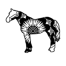 Horse Mandala Animals Svg Mandala Animals Horses