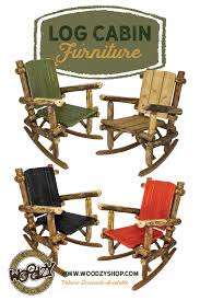 Log Rocking Chairs Rocking Chair Rocking Chair Set Log Cabin Furniture