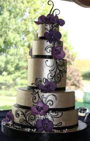 Fondant Wedding Cake Gallery Fondant Wedding Cakes Beautiful Cakes Purple And Silver Wedding