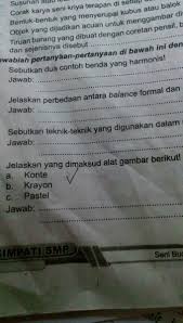 Jelaskan Yang Di Maksud Alat Gambar Berikut Konte Krayon Pastel Brainly Co Id