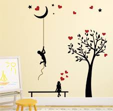 Whether to you want a stylish heart for your bedroom or a romantic wall decal for your cosy. Wallstick Black Tree Love Wall Sticker Vinyl 49 Cm X 4 Cm X 4 Cm 57 2008 Buy Online In Faroe Islands At Faroe Desertcart Com Productid 76164537
